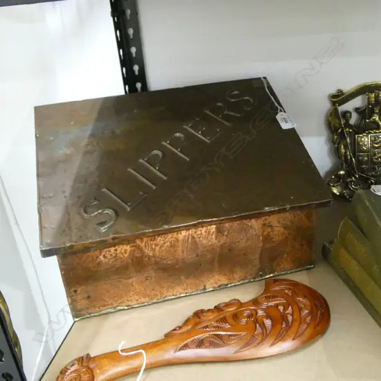 COPPER 'SLIPPERS' BOX W.385mm