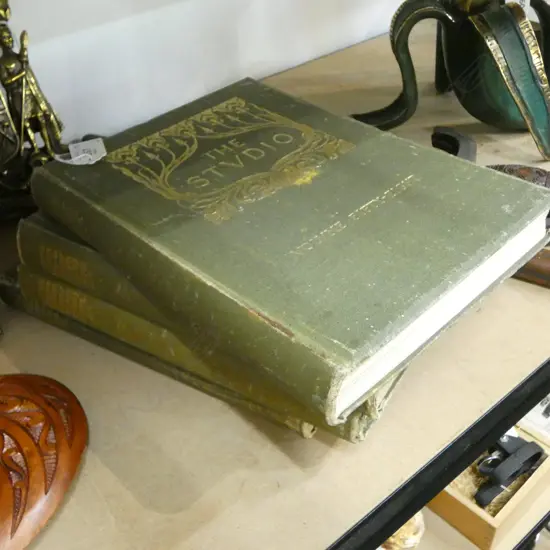 4 VINTAGE ART BOOKS THE STUDIO