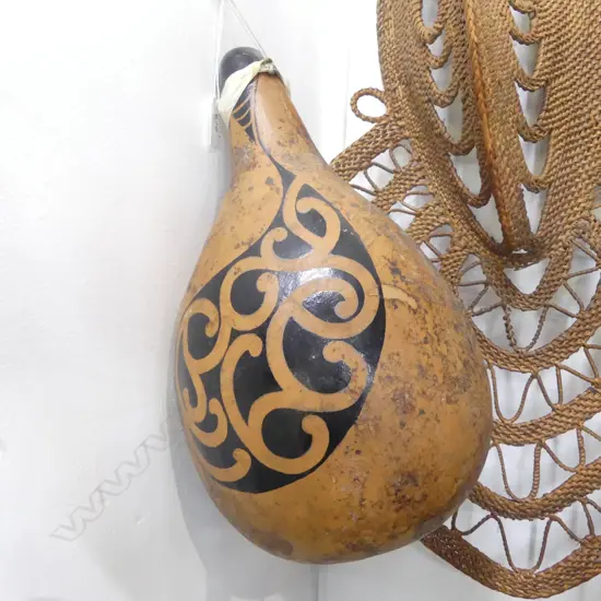 NZ PAINTED LARGE GOURD H370MM