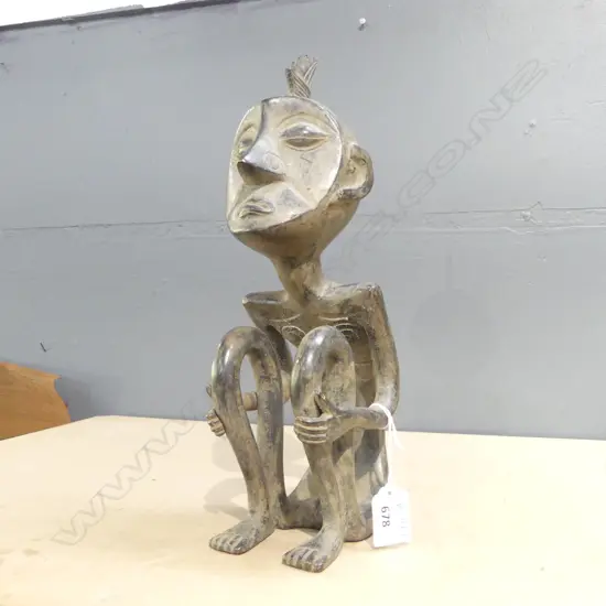 BRONZE ABSTRACT AFRICAN FIGURE H.320mm