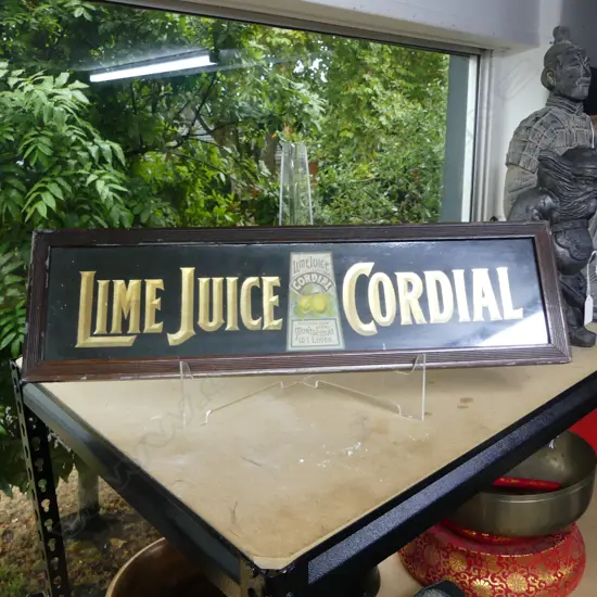 LIME JUICE CORDIAL SIGN