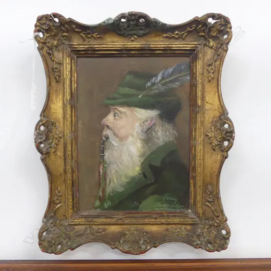 FRANZ KRIPPENDORF (1907-82), PORTRAIT OF A GENTLEMAN, OIL ON BOARD 220x160mm gilt frame w. faults