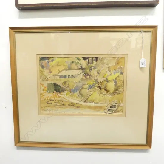 LINCOLN G. LEE (NZ 1885-1968) 'IMPRESSION Q. CHARLOTTE SOUND' WC 235x345mm