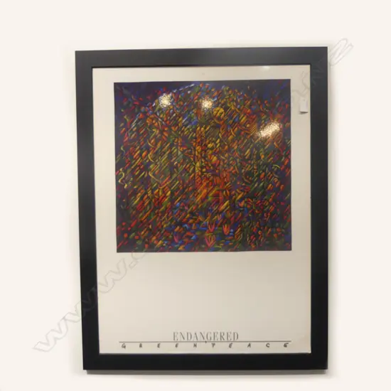 DEAN BUCHANON 'ENDANGERED' - GREENPEACE POSTER, 800 x 580mm