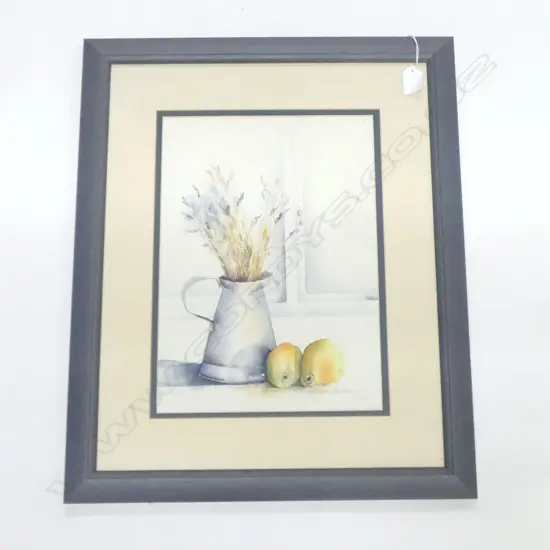 ALISON DUNCAN 'STILL LIFE w PEARS', W/C, signed, 340 x 250mm