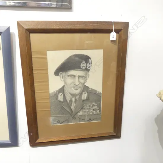 BERNARD MONTGOMERY, GRAPHITE, H.350 x 240mm
