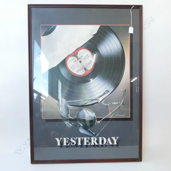 BEATLES FRAMED PRINT 850x595mm