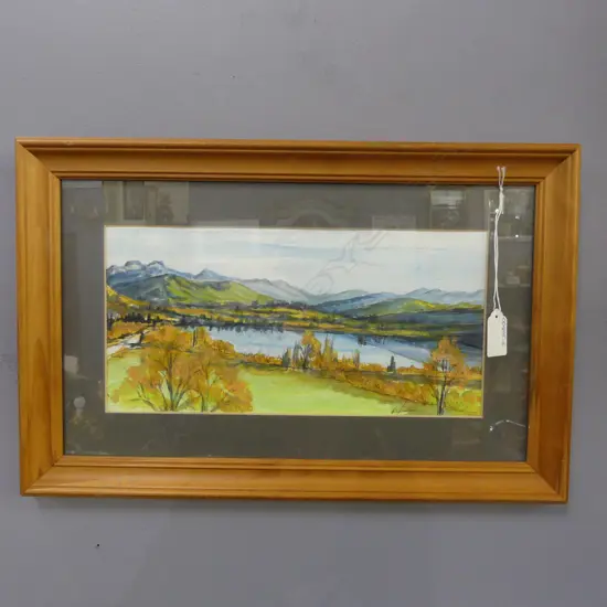 P.M. JOHNSON, LAKE HAYES QUEENSTOWN, W/C, 150x300mm