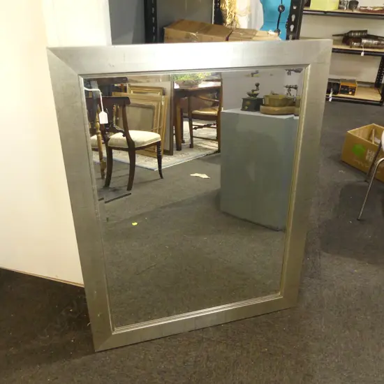 LG MODERN SILVER FRAMED MIRROR 925x1180mm