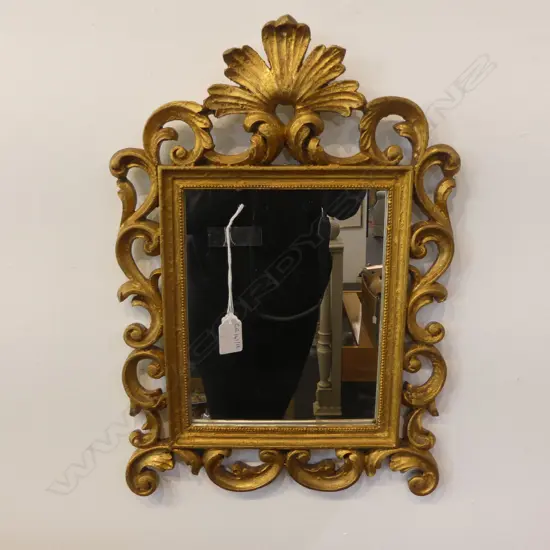 GOLD RESIN MIRROR 470x330mm one corner AF