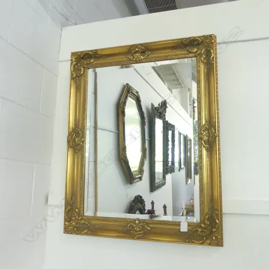GOLD FRAMED MIRROR 745x595mm