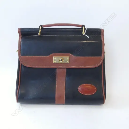 'MONACO' ITALIAN LEATHER HAND BAG W.300mm
