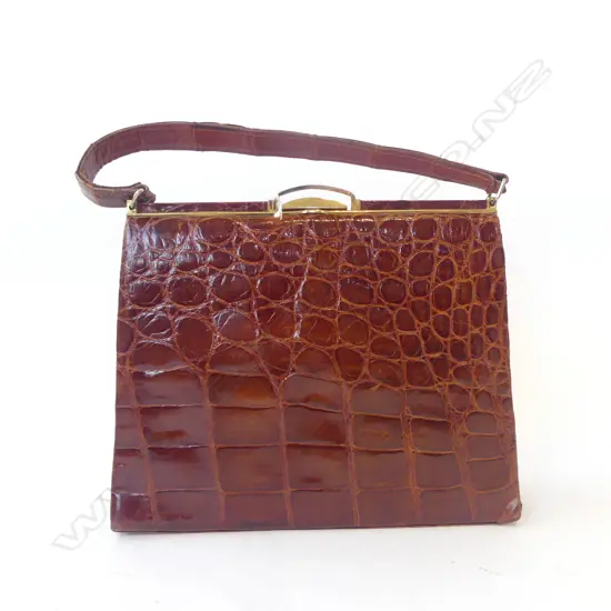 CROCODILE HANDBAG H.225mm