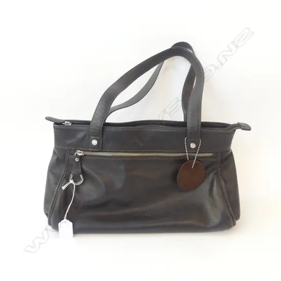 LADYS  BROWN LEATHER HANDBAG PICARD L380MM