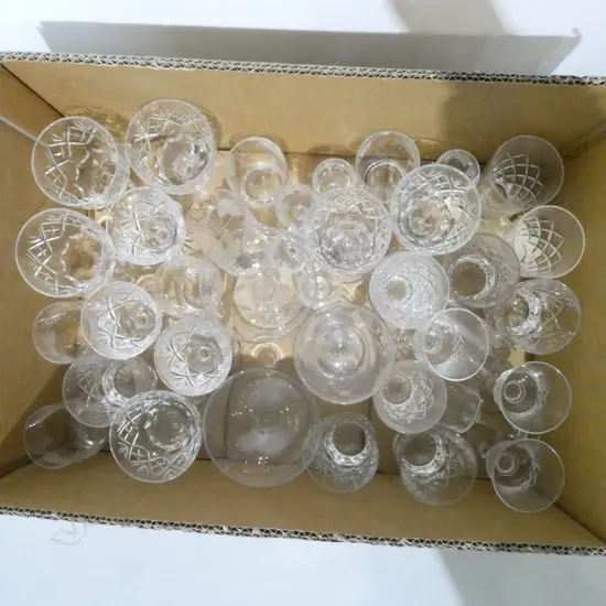 ASST. CRYSTAL & GLASSWARE Incl. WEBB & CORBETT (SOME CHIPS)