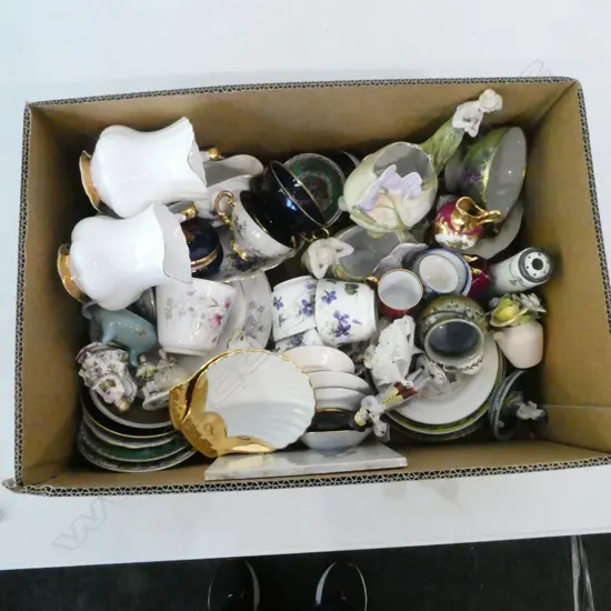 ASST. FANCY CHINA Incl. MINIATURE CHINA Incl. LIMOGES, FIGURES, etc