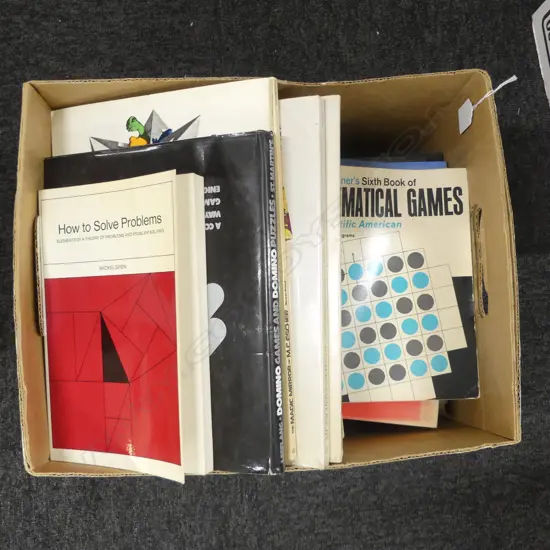 ASST. BOOKS; MATHEMATICS, MAGIC, PUZZLES, LOGIC, etc