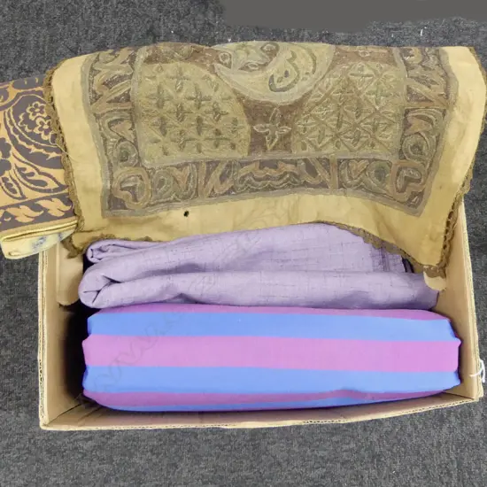 2 LG QUANTITIES OF FABRIC WITH ASST. TEXTILES