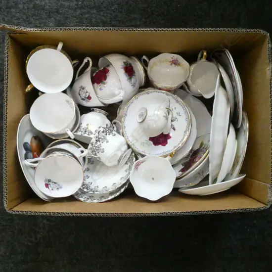 ASST. FANCY CHINA OF MOSTLY QUEEN ANNE 'DUET' & ROYAL ALBERT etc