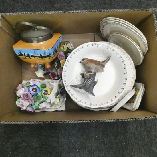 ASST. ALFRED MEAKIN DINNER CHINA, BISCUIT BARREL etc