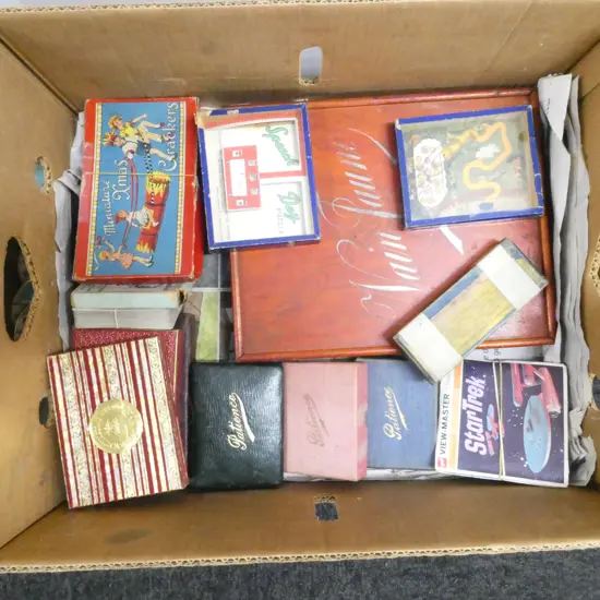 ASST. VINTAGE GAMES, CARDS & PUZZLES ETC
