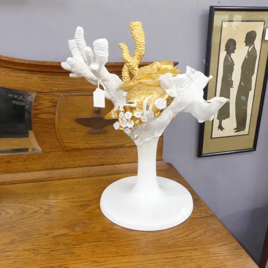 LLADRO 'NATUROFANTASTIC' TABLE CANDELABRA H.385mm