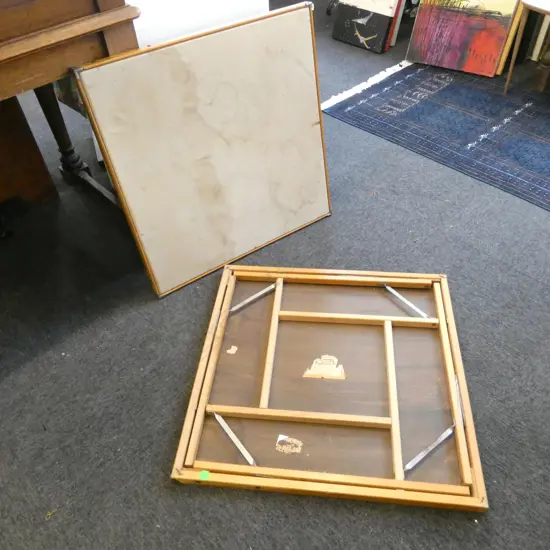 2 FOLDING CARD TABLES 740x740mm