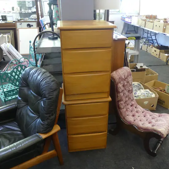 PR KAURI BEDSIDE DRAWERS, PERMAKRAFT BY FURNWARE 460x415x645mm