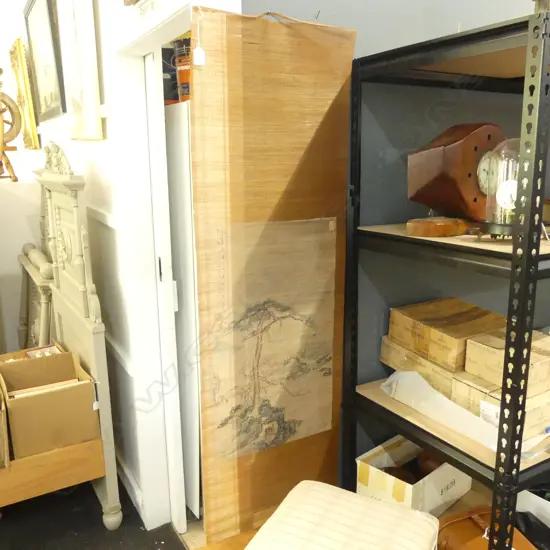 ANTQUE JAPANESE W/C ON FINE RATTAN L1200MM