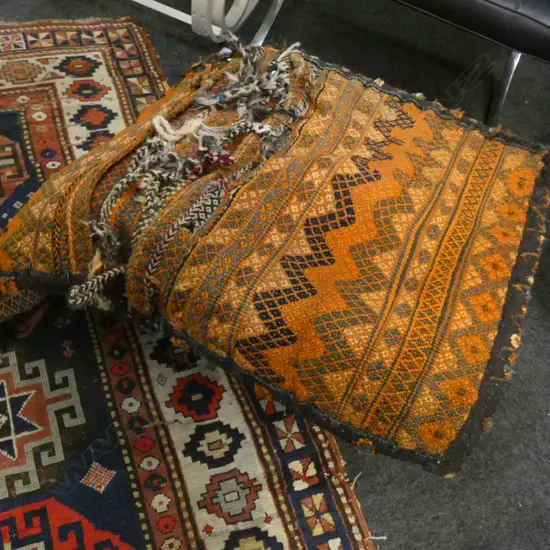 HAND KNOTTED ALL WOOL SADDLE BAG 1050x650mm