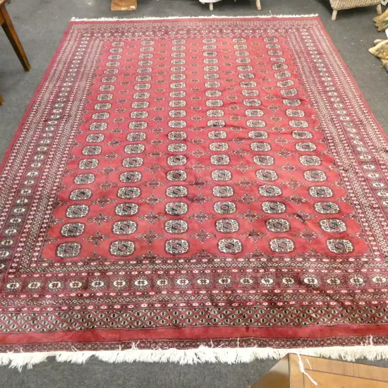 LG HAND KNOTTED PAKISTAN BOKHARA WOOL PILE RUG 3050x2500mm