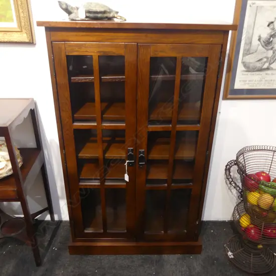 WOODEN DISPLAY CABINET 700x205x1145mm