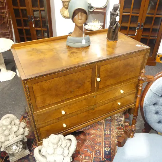 BURR WALNUT CABINET 1000x480x775mm