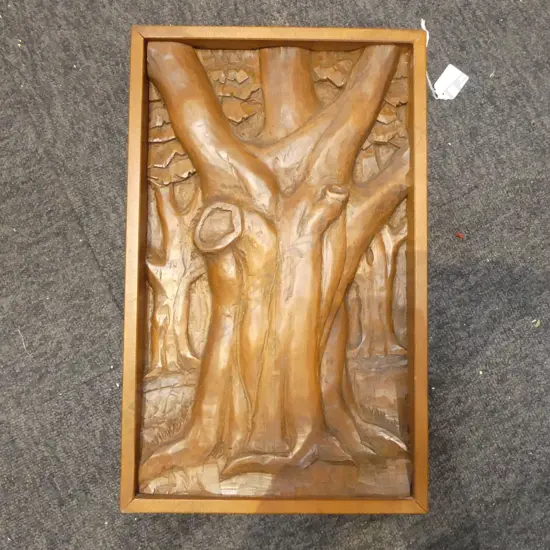 CARVED KAURI TREE BY NORWELL 430x270mm