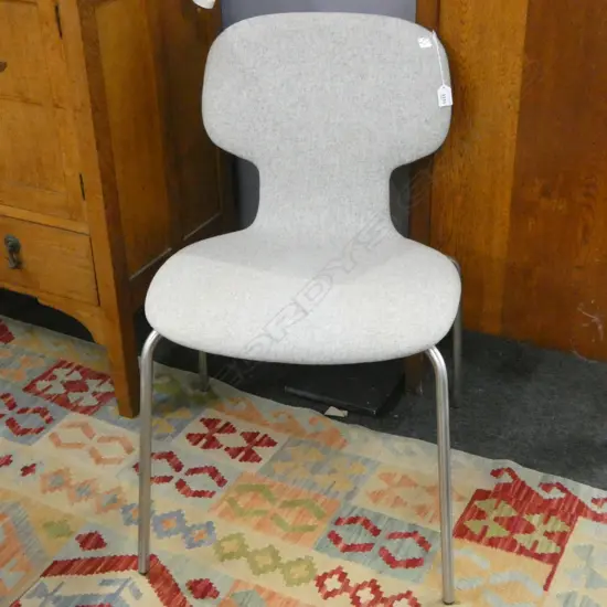 MODERN SCHAMBURG & ALVISSE GREY WOOL OFFICE CHAIR