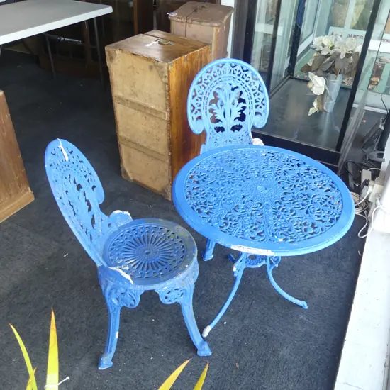 PATIO TABLE & TWO CHAIRS