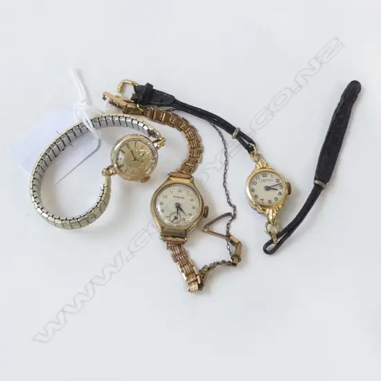 3 LADIES VINTAGE WRISTWATCHES