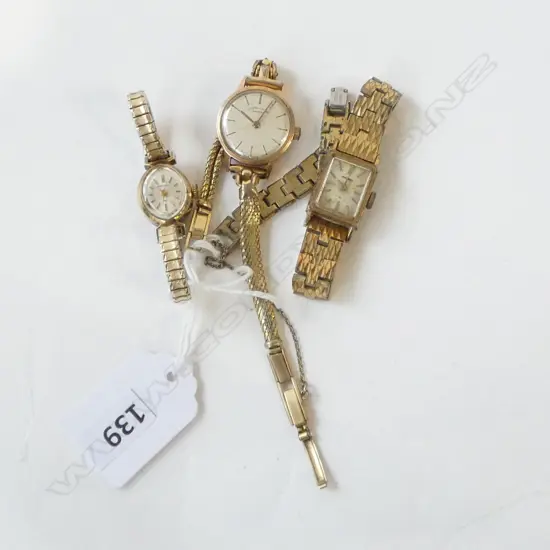 2 VINTAGE SEIKO LADIES WRISTWATCHES & 1 FAVRE-LEUBA SWISS LADIES WRISTWATCH