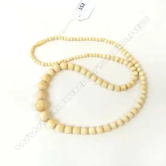 VINTAGE LONG GRADUATED BEAD NECKLACE L.660mm