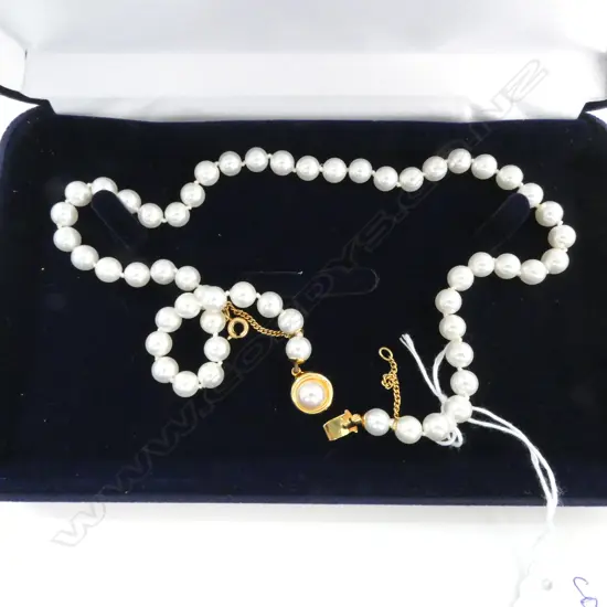 PEARL NECKLACE L.460mm w. MALLORCA CERTIFICATE