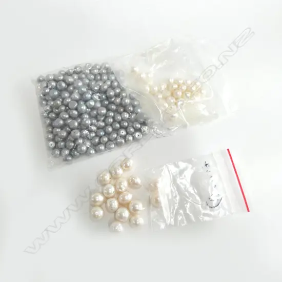 ASST. UNSTRUNG DRILLED FRESHWATER PEARLS 8-10mm