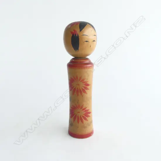 VINTAGE JAPANESE WOODEN KOKESHI DOLL H.210mm