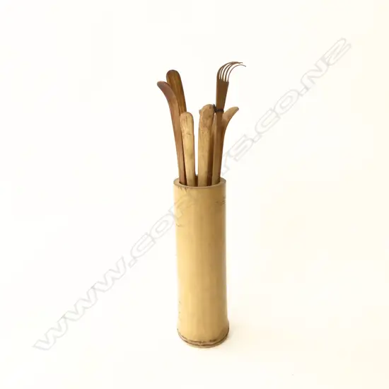 COLLECTION 7 MATCHA TEA BAMBOO SCOOPSIN HOLDER + OTHER