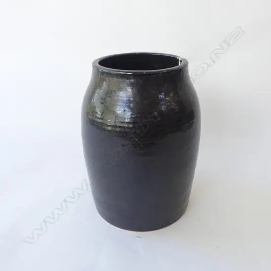 JAPANESE TENMOKU JAR/VASE. H.240mm