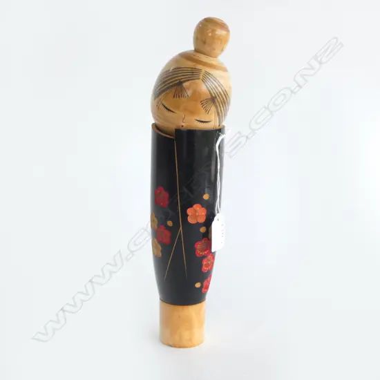 MID CENTURY JAPANESE KOKESHI DOLL, signed, H.330mm