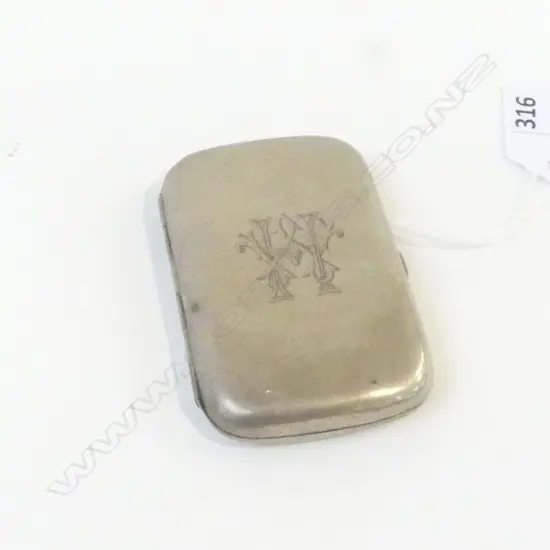 STG SILVER CIGARETTE CASE, LONDON 1886 63.8grms
