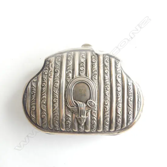 VICTORIAN STG SILVER COIN PURSE W.75mm 48grms