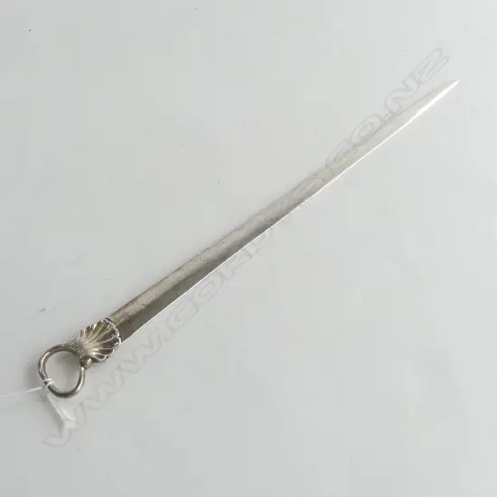 ANTIQUE STG SILVER SKEWER L.350mm 115grms