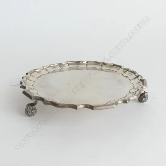 STG SILVER SALVER, THOMAS BRADBURY, SHEFFIELD 1924. 212gms