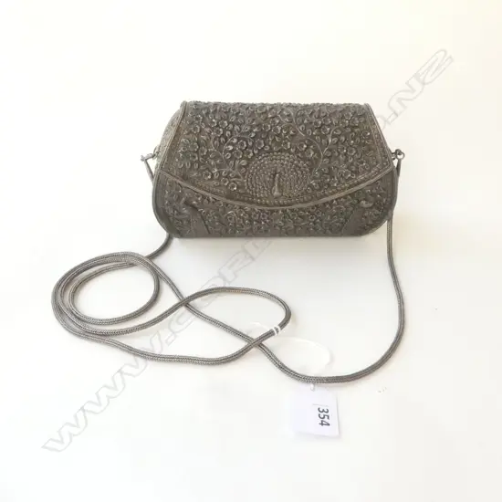 925 INDONESIAN SILVER PURSE W.170mm, 470grms
